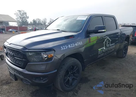 2022 Ram 1500 Big Horn 4X2 5'7 Box из США, поврежденный, VIN 1C6RREFM4NN398173